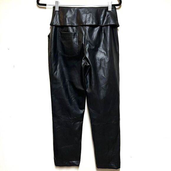 NWT Anthropologie Young Fabulous & Broke Vegan Leather Tie Waist Pants Sz XS - Picture 4 of 10